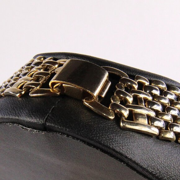 Vintage Egyptian Revival Cleopatra Necklace Gold Tone - Picture 3 of 6